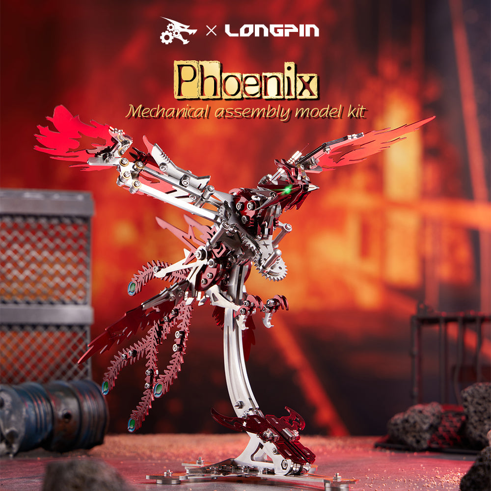 LongPin -3D Mechanical metal phoenix assembly kit