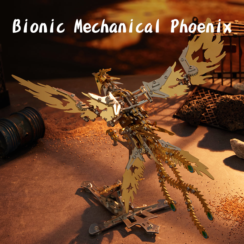 LongPin -3D Mechanical metal phoenix assembly kit
