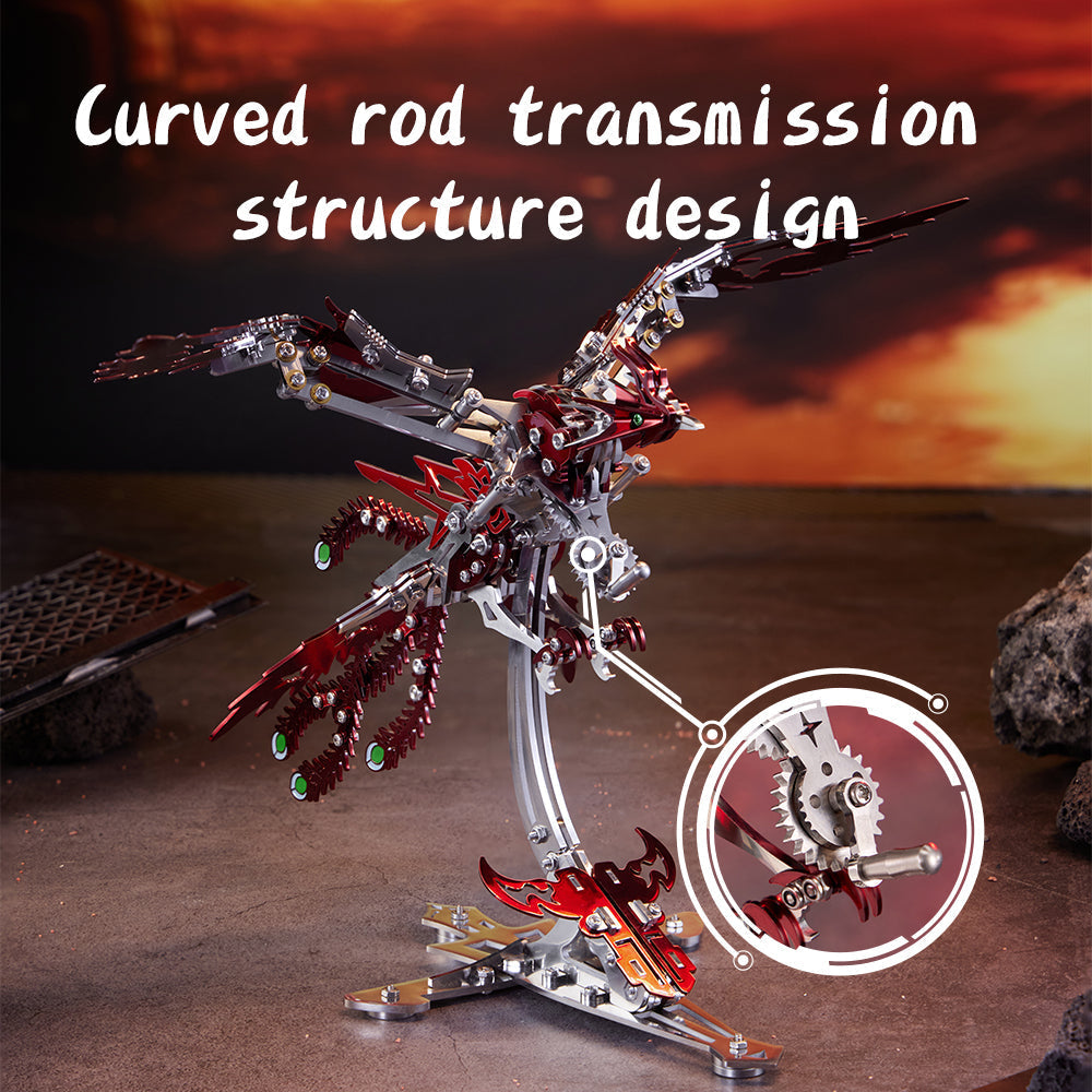 LongPin -3D Mechanical metal phoenix assembly kit