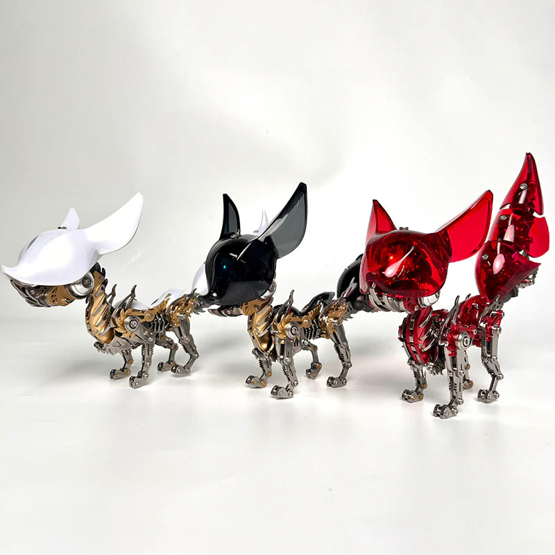3D Mechanical Metal Fox Model