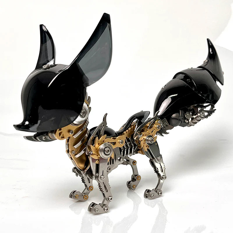 3D Mechanical Metal Fox Model