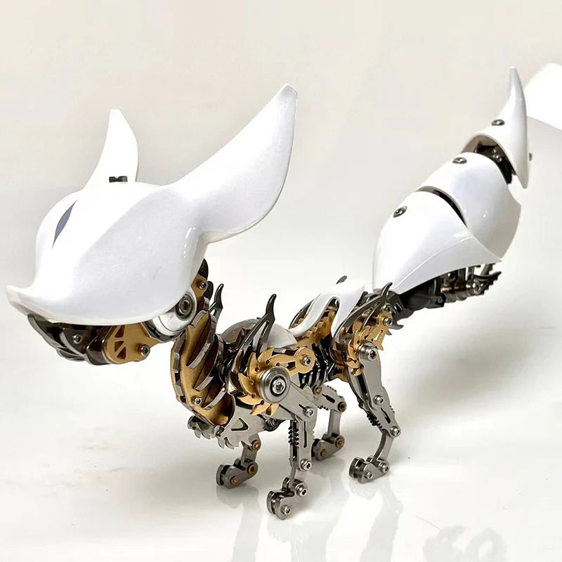 3D Mechanical Metal Fox Model