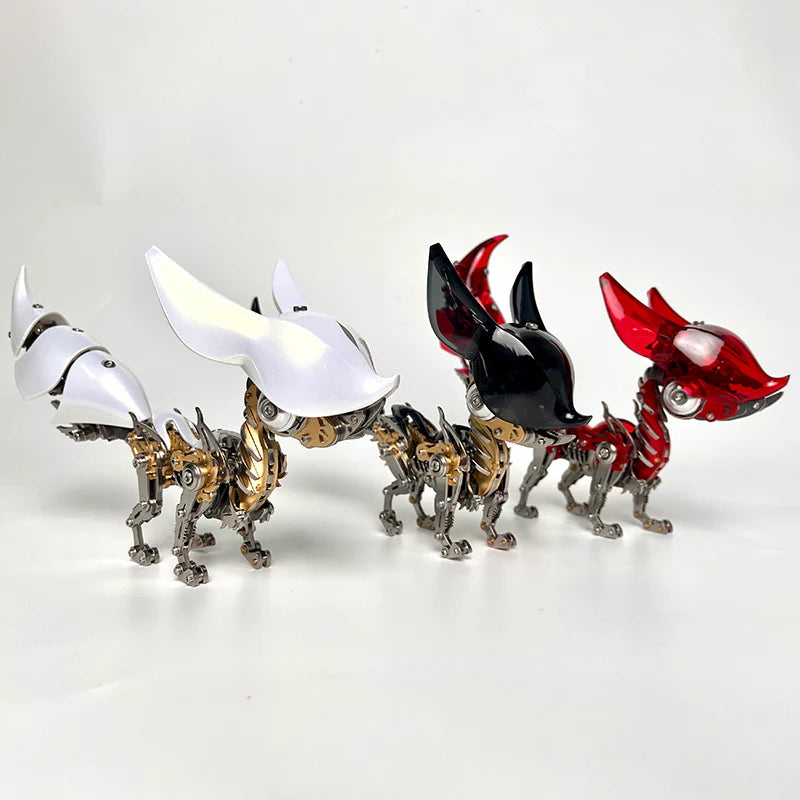3D Mechanical Metal Fox Model