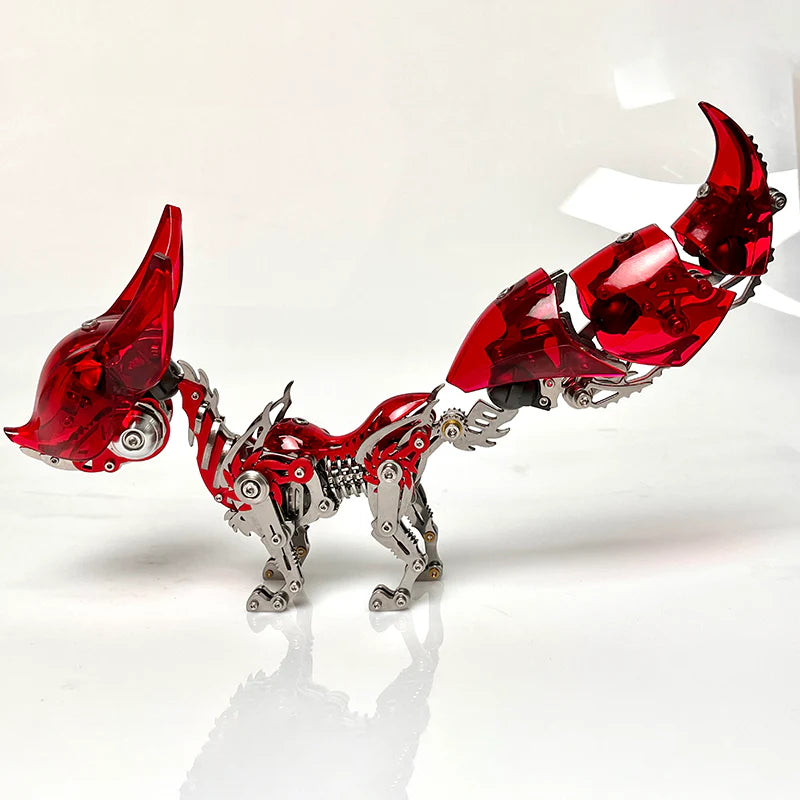 3D Mechanical Metal Fox Model