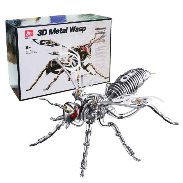 longpin-3D mechanical wasp Stainless steel Model assembly kit(come with english instruction and tool kit)