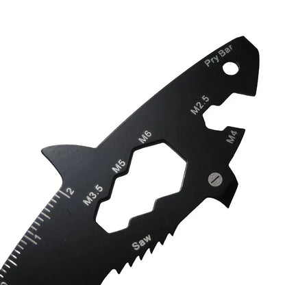 15-in-1 Shark Shaped Multifunctional Tool, Bottle Opener, Saw, Cutter, Wrench, Measuring Ruler, Screwdriver