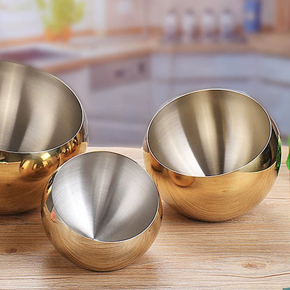 Stainless steel bowl, multi-purpose inclined bowl, storage for home use floatingcity