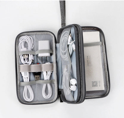 Digital accessory storage bag with multiple layers floatingcity