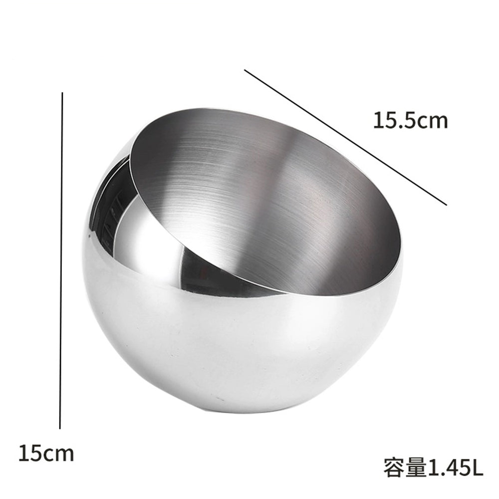 Stainless steel bowl, multi-purpose inclined bowl, storage for home use floatingcity